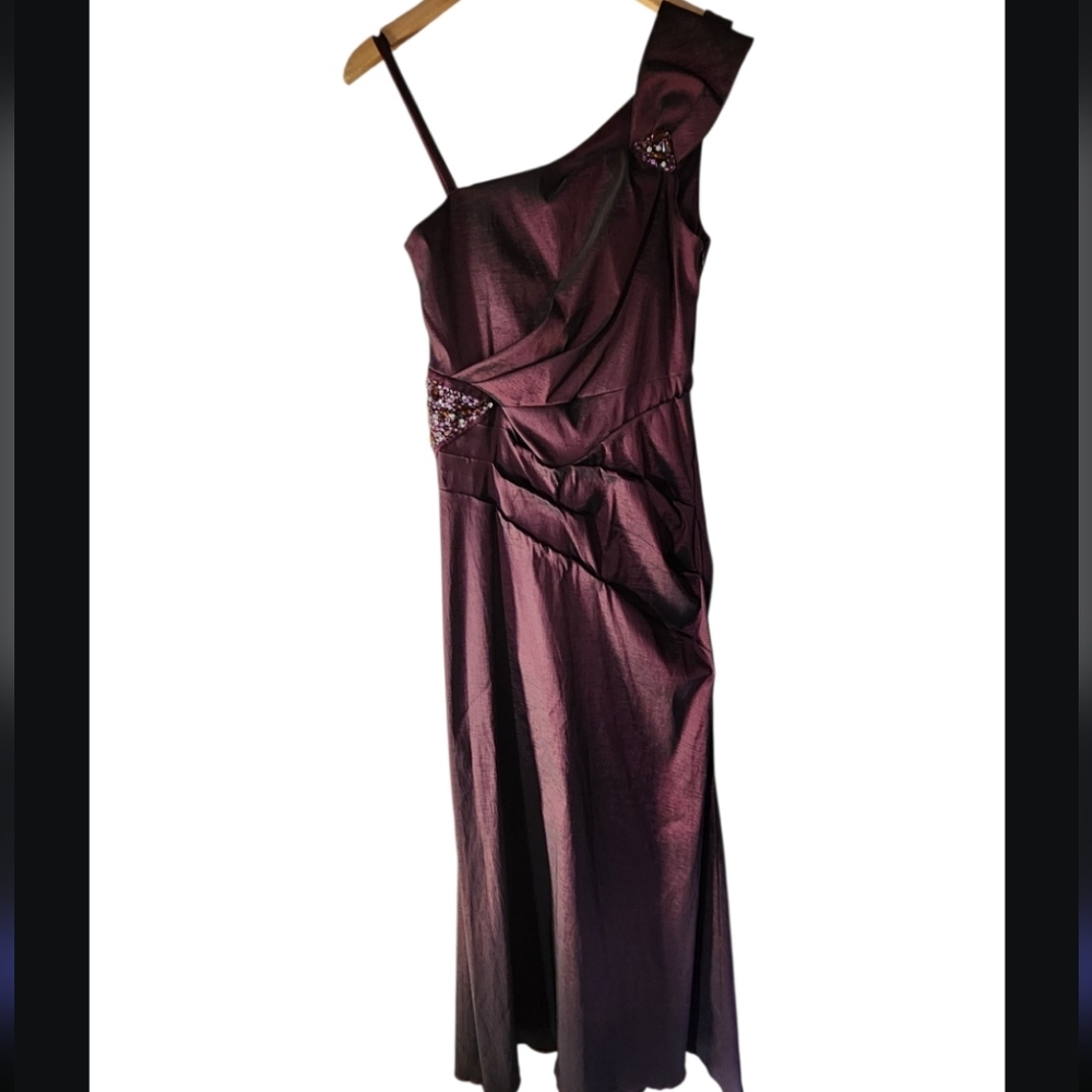 Chic Wine Maxi Dress